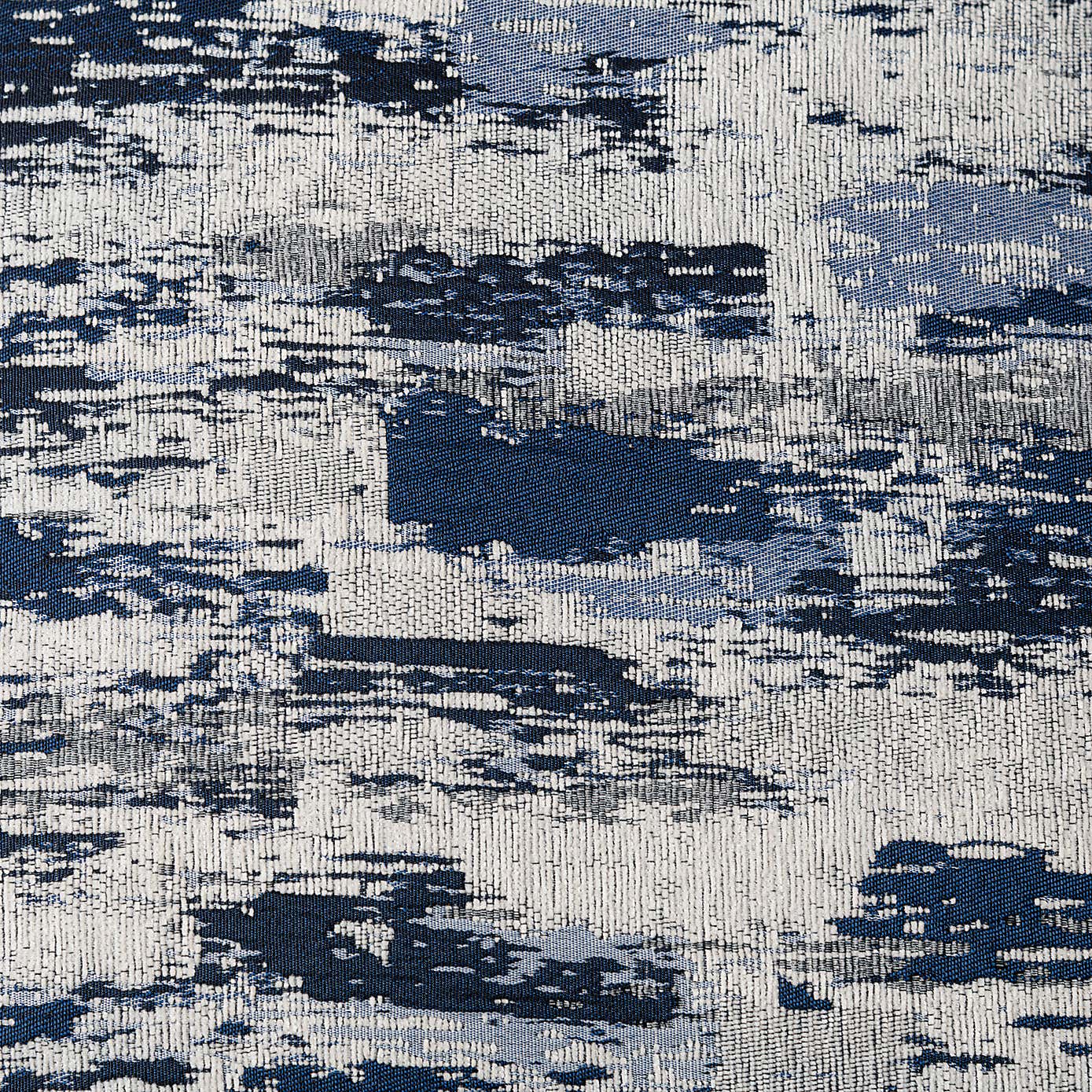 Abstract Global Navy Cushion