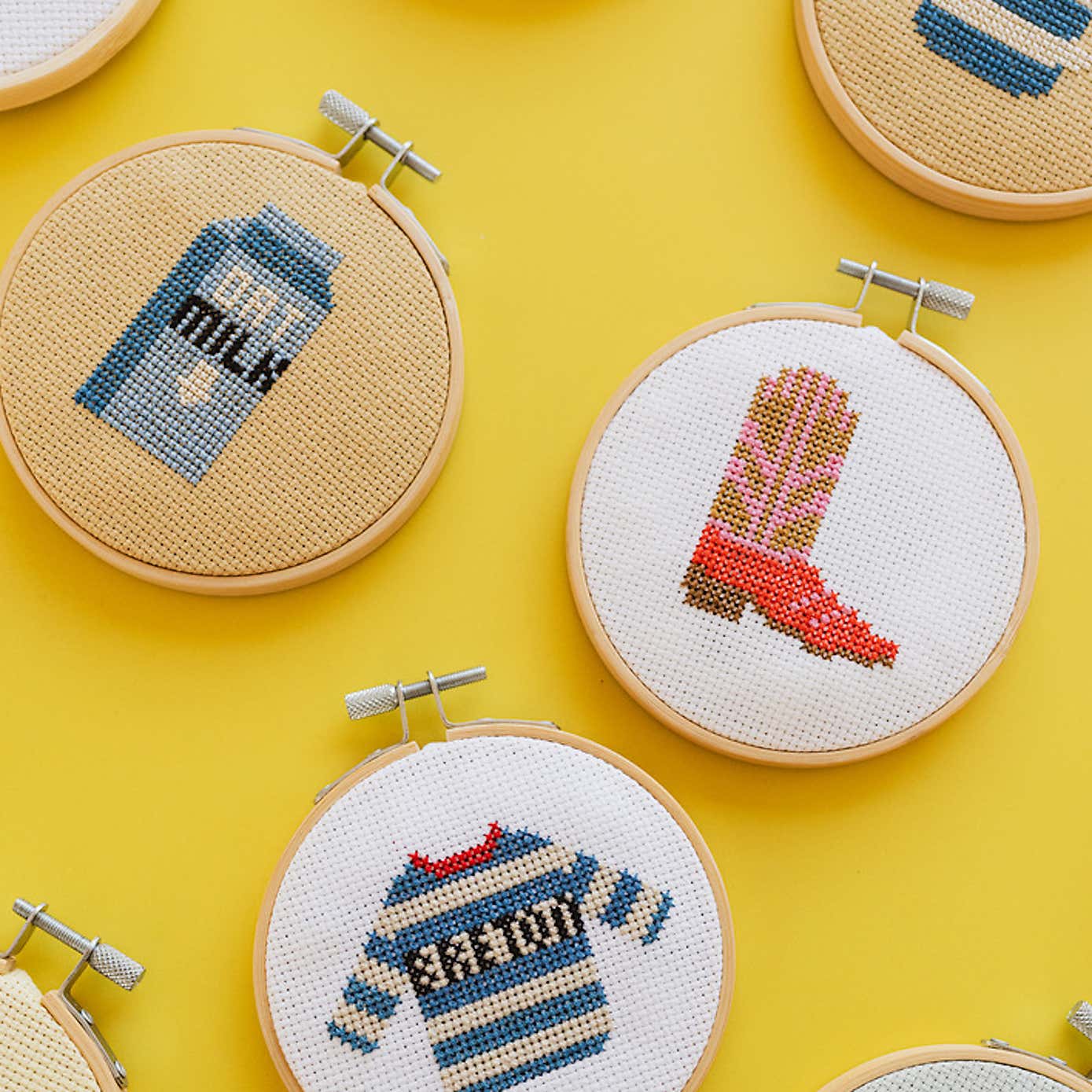 Cotton Clara Cowboy Boot Cross Stitch Kit