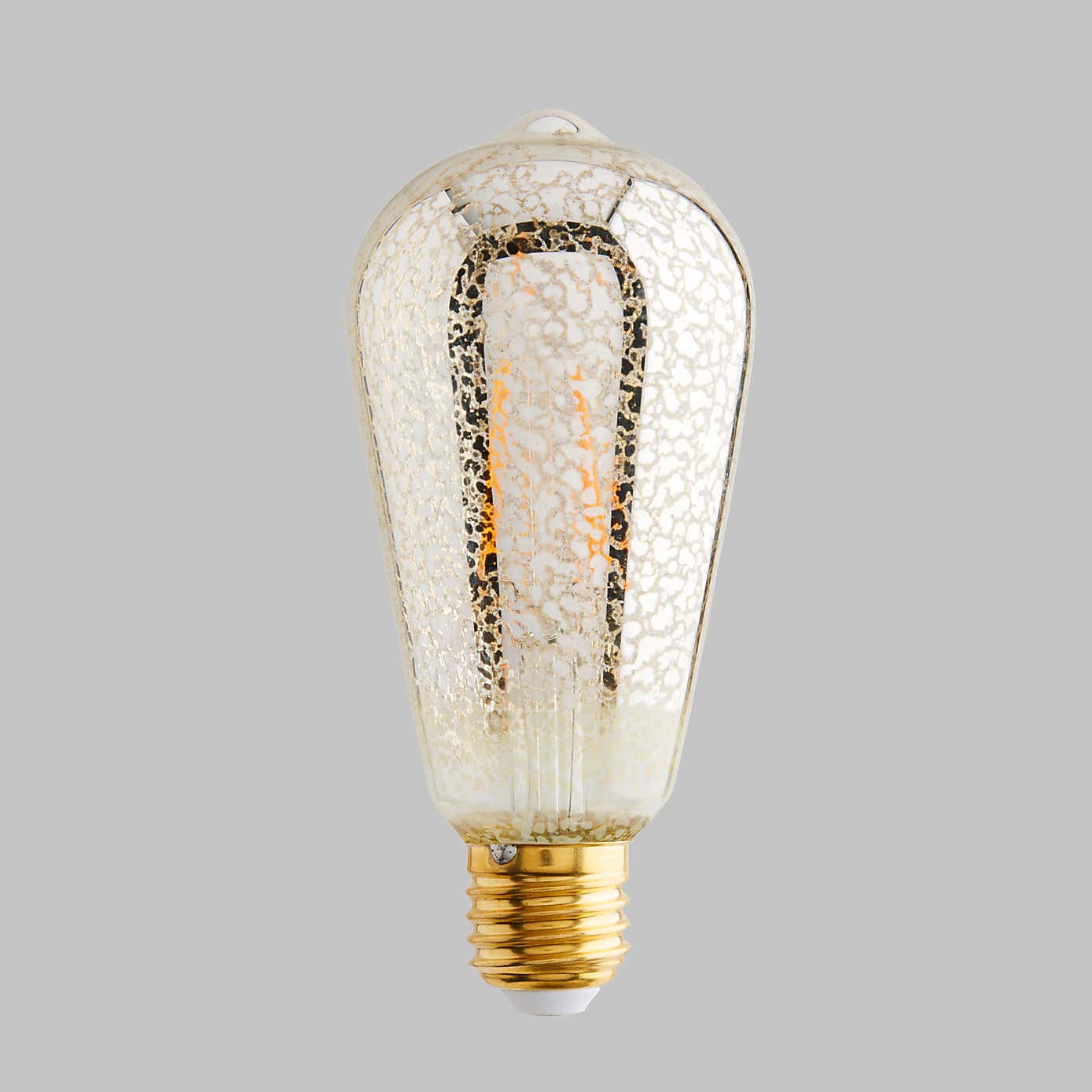 Dunelm 4 Watt ST64 ES LED Crackle Bulb