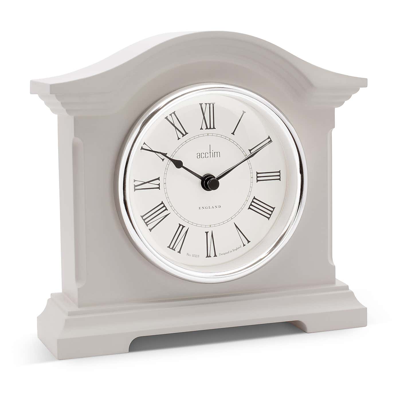 Acctim Cliffburn Taupe Mantel Clock