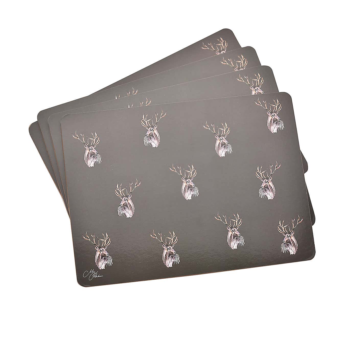 Meg Hawkins Set of 4 Stag Placemats