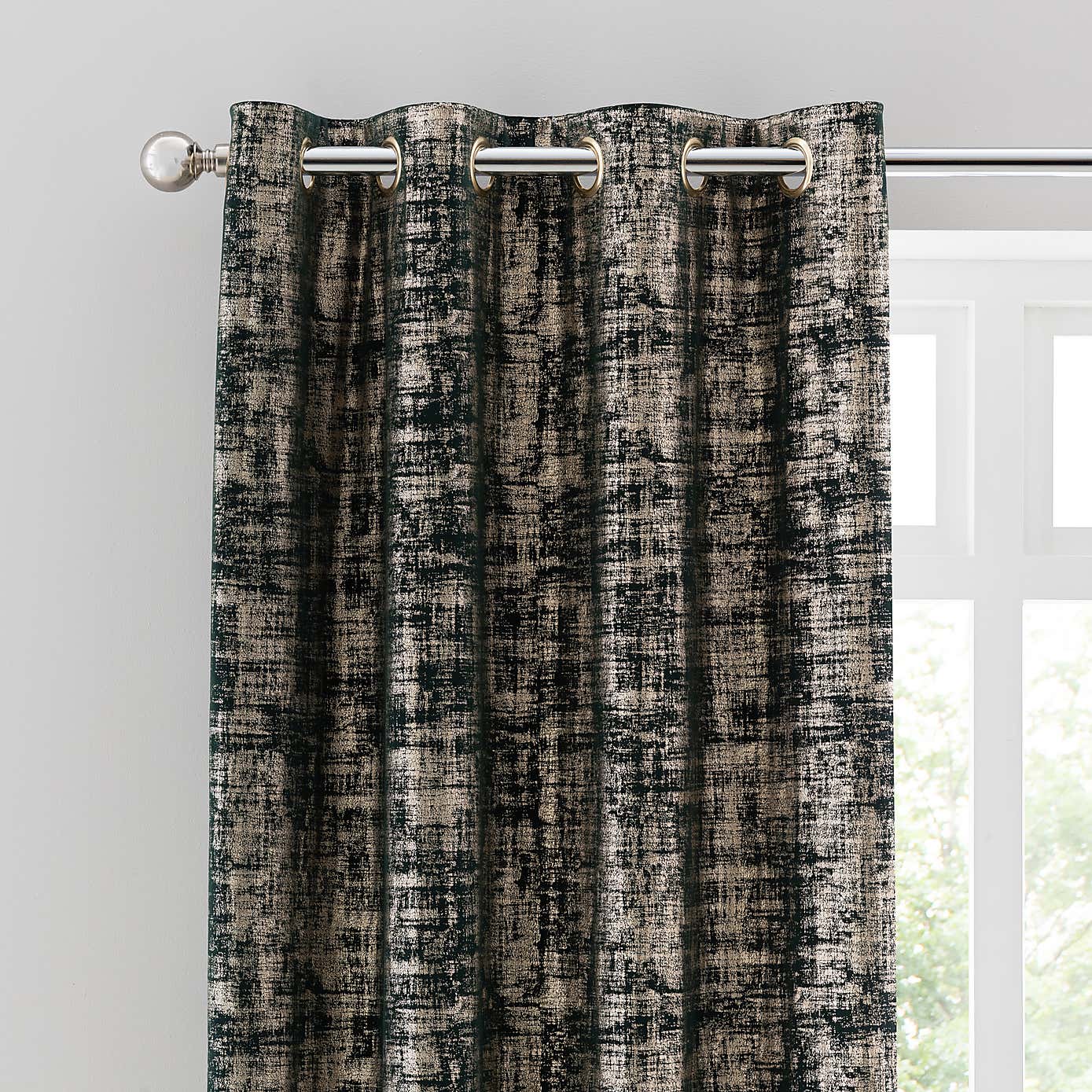 Romano Velour Eyelet Curtains