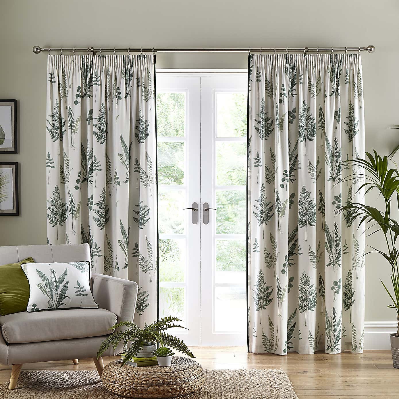Fern Pencil Pleat Curtains