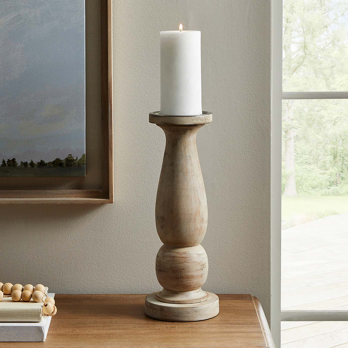 Churchgate Turned Wood Candlestick