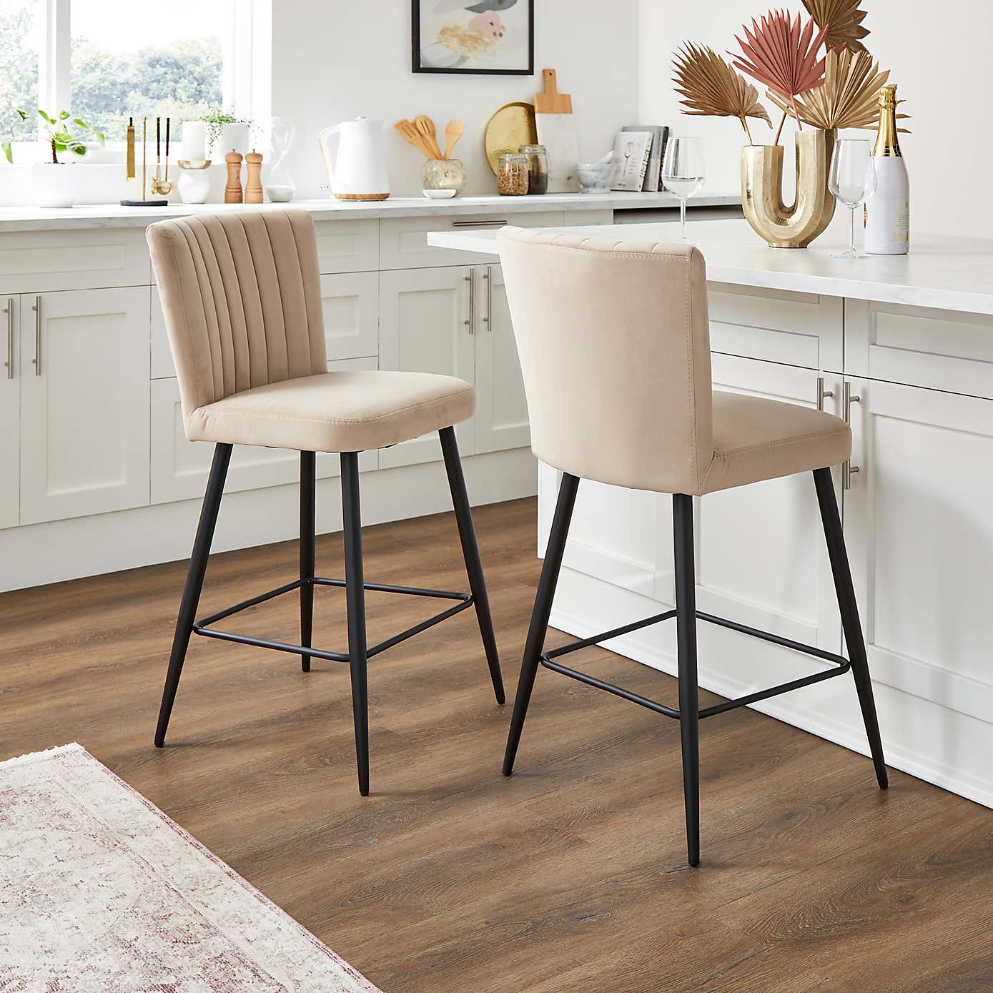 Taylor Velvet Bar Stool