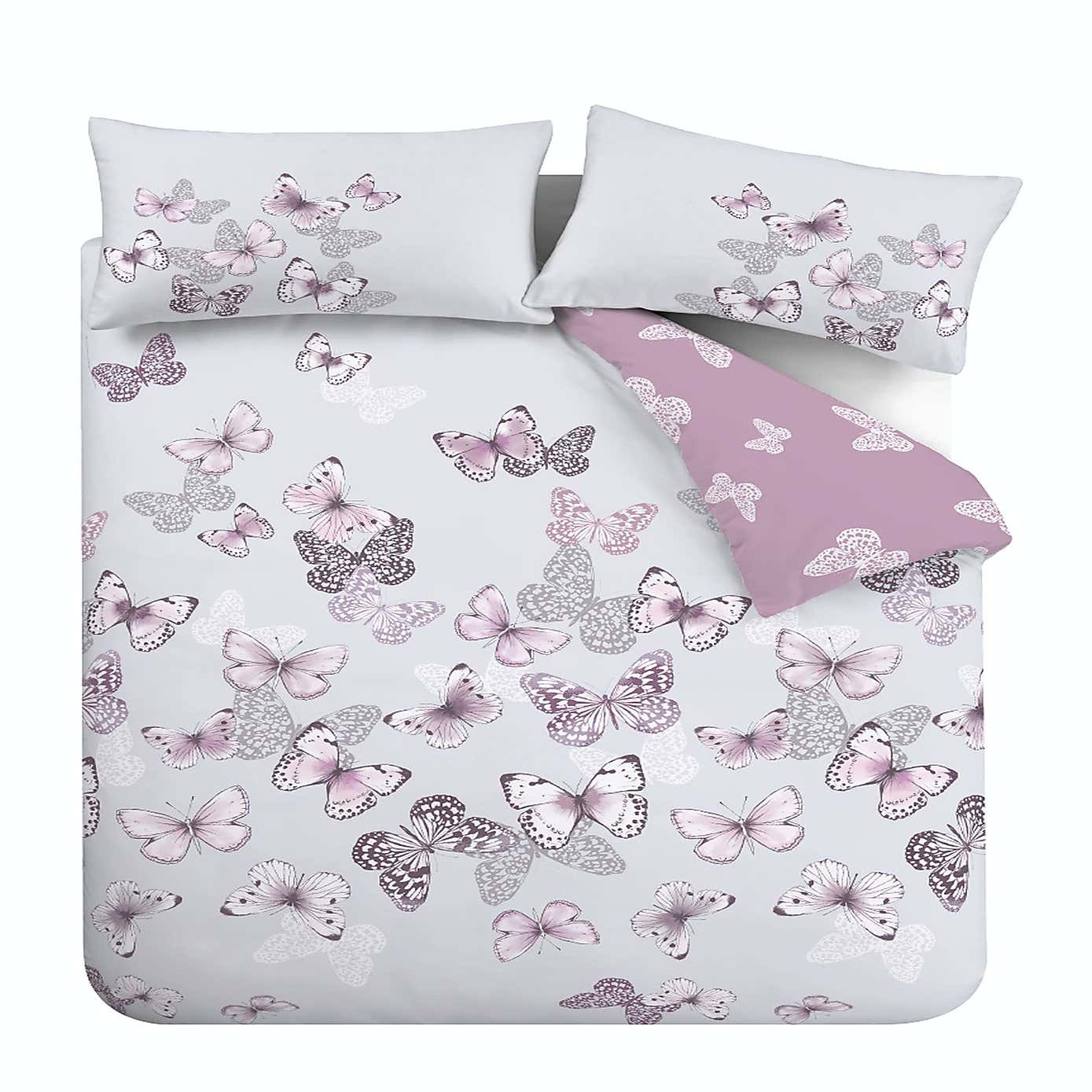 Catherine Lansfield Scatter Heather Duvet Cover and Pillowcase Set