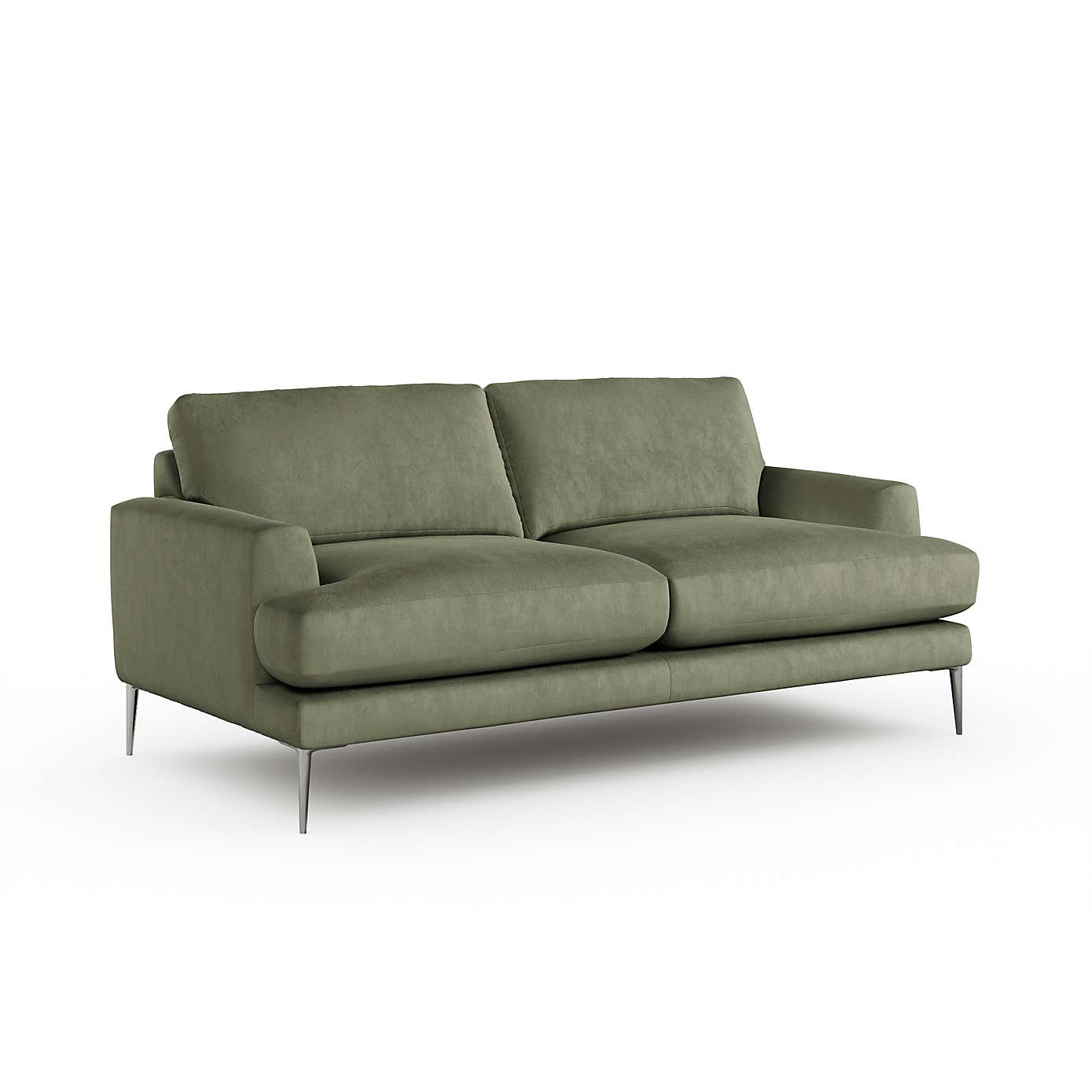 Lawson Matte Plush Velvet 3 Seater Sofa