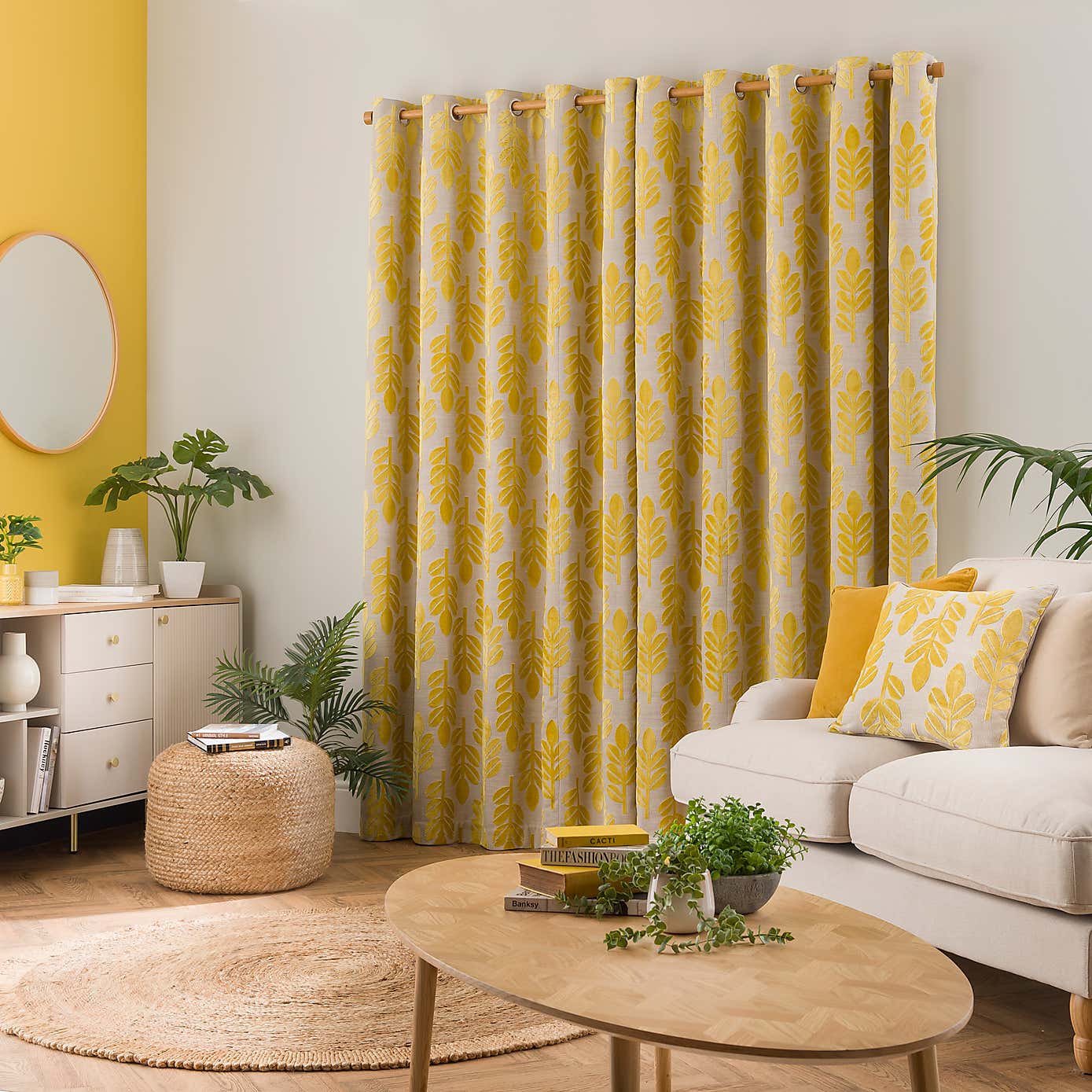 Annika Cut Velvet Eyelet Curtains