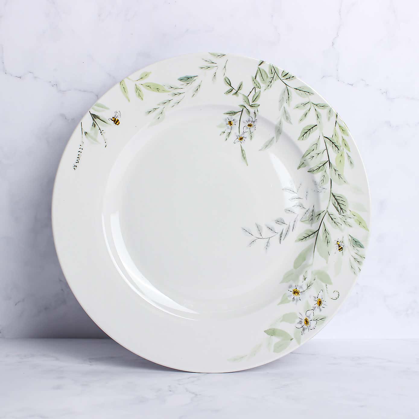 Willow Trail 12 Piece Sage Gloss Porcelain Dinner Set