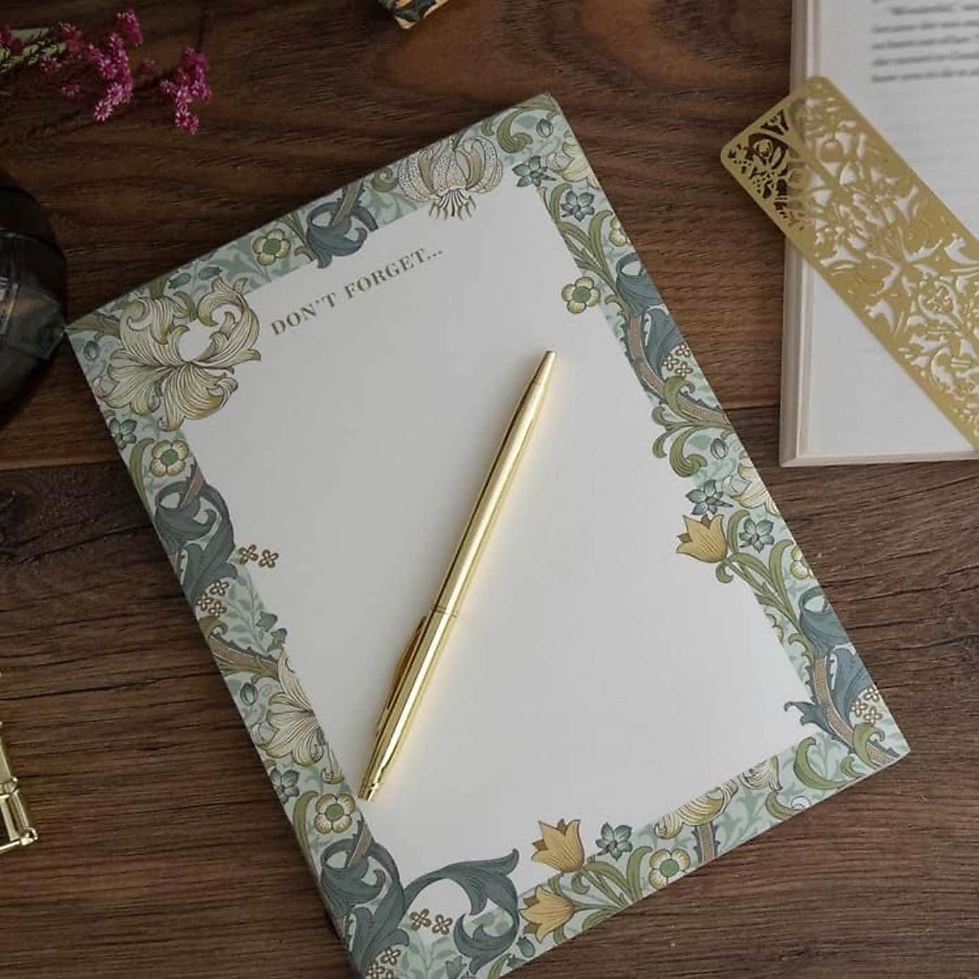 William Morris Passport Case, Bookmark and List Pad Bundle