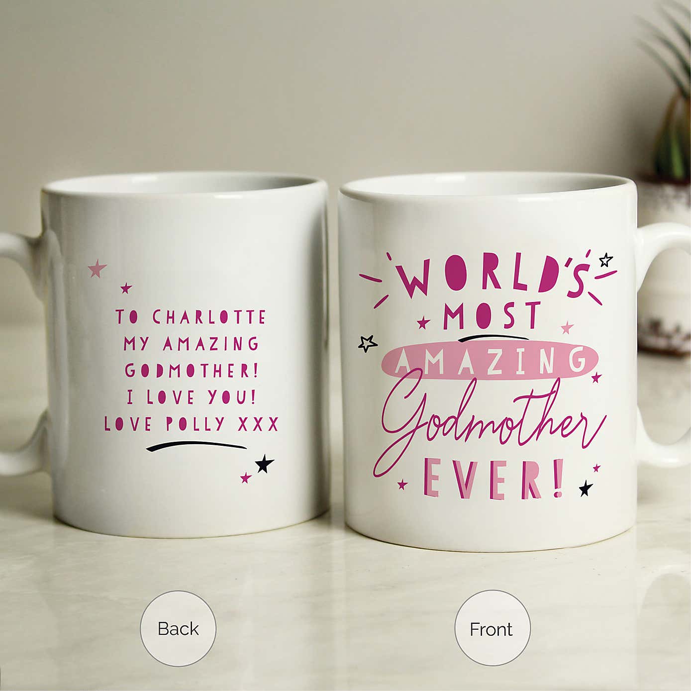 Personalised Worlds Most Amazing Godmother Mug