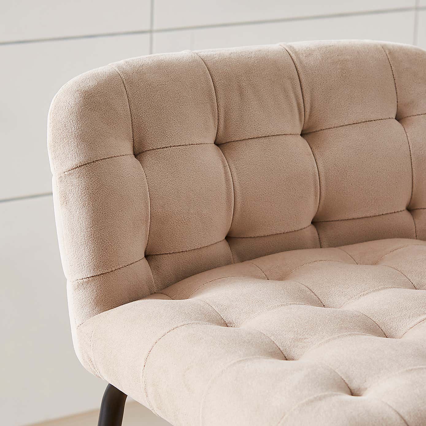 Bodie Counter Height Bar Stool, Velvet