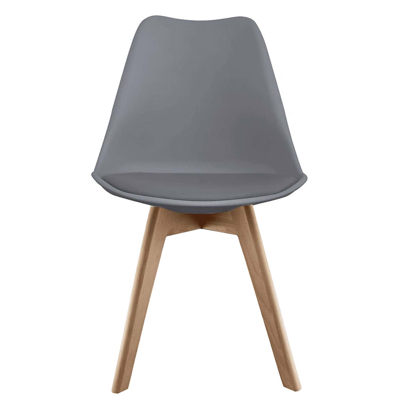 Fusion Living Soho Plastic Dining Chair with Squared Legs