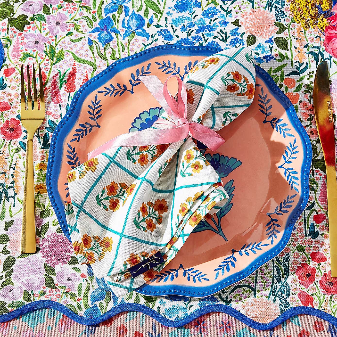 Sophie Robinson Set of 4 Mix Printed Napkins