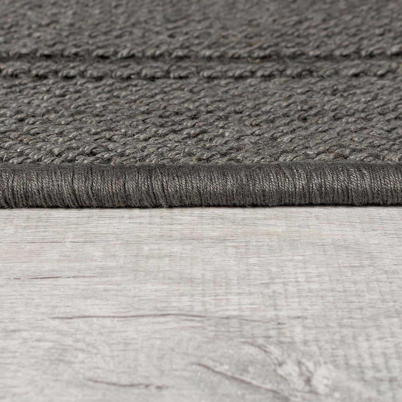 Stripe Border Jute Stair Runner