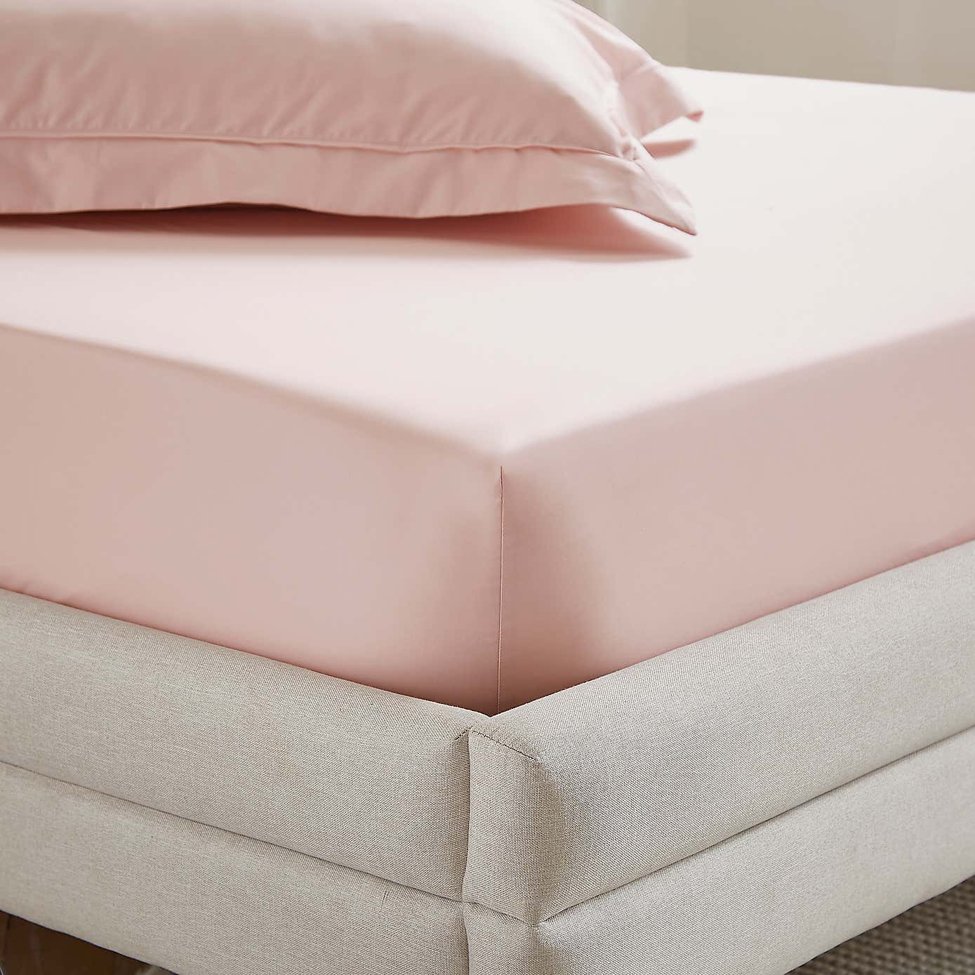Dorma 400 Thread Count Cotton Percale Fitted Sheet