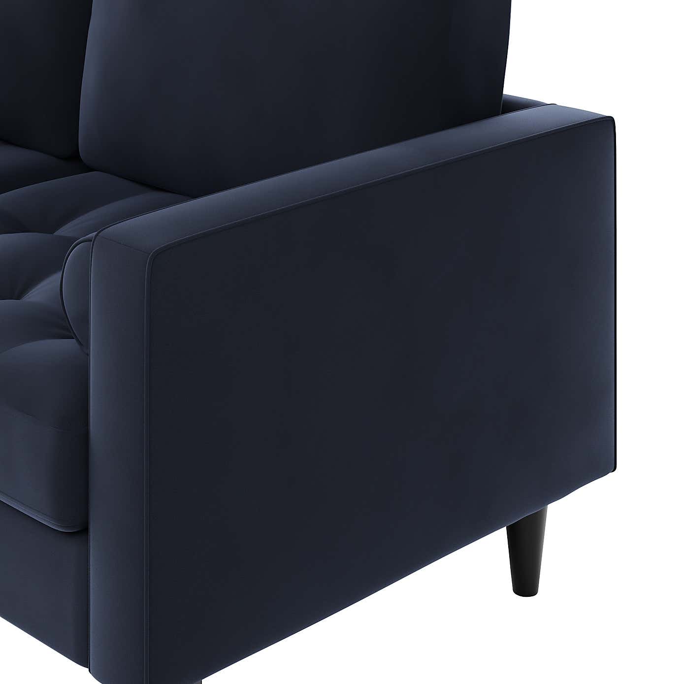 Zoe Velvet 3 Seater Double Sofa Bed