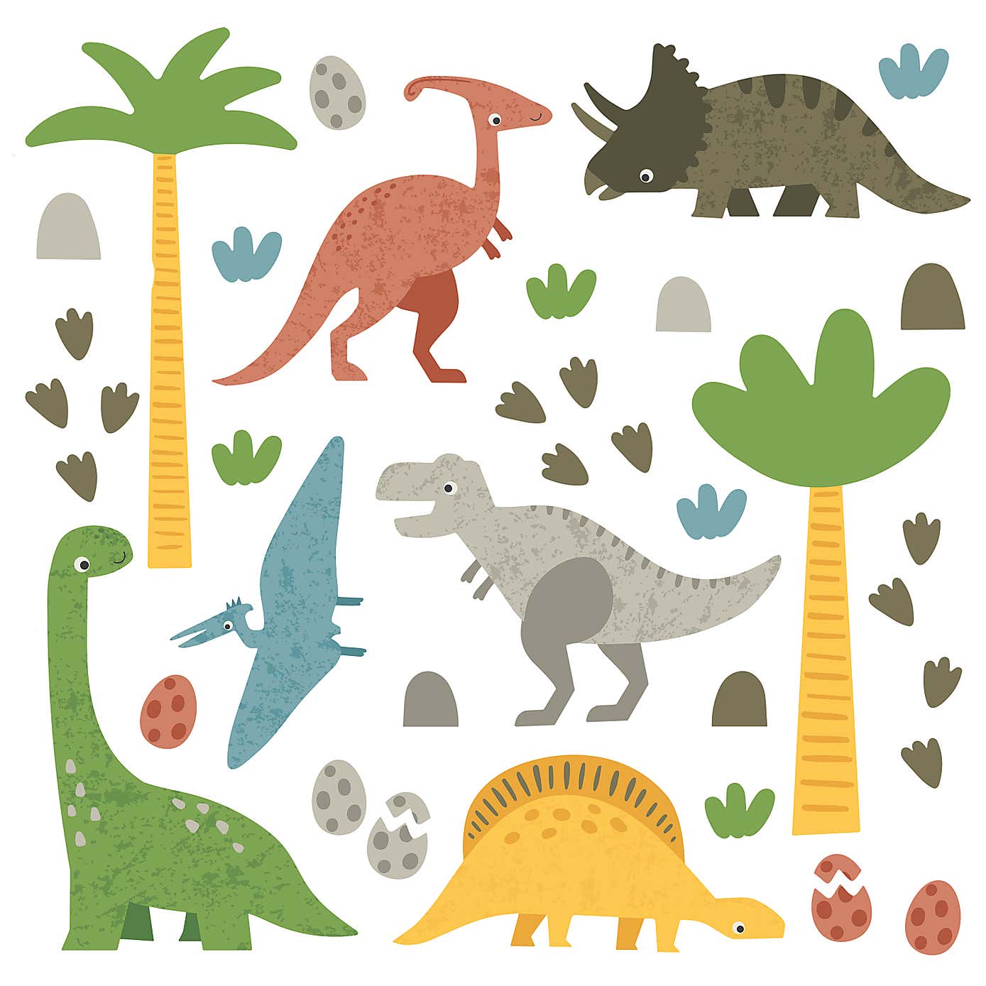 Dino Walk Wall Stickers