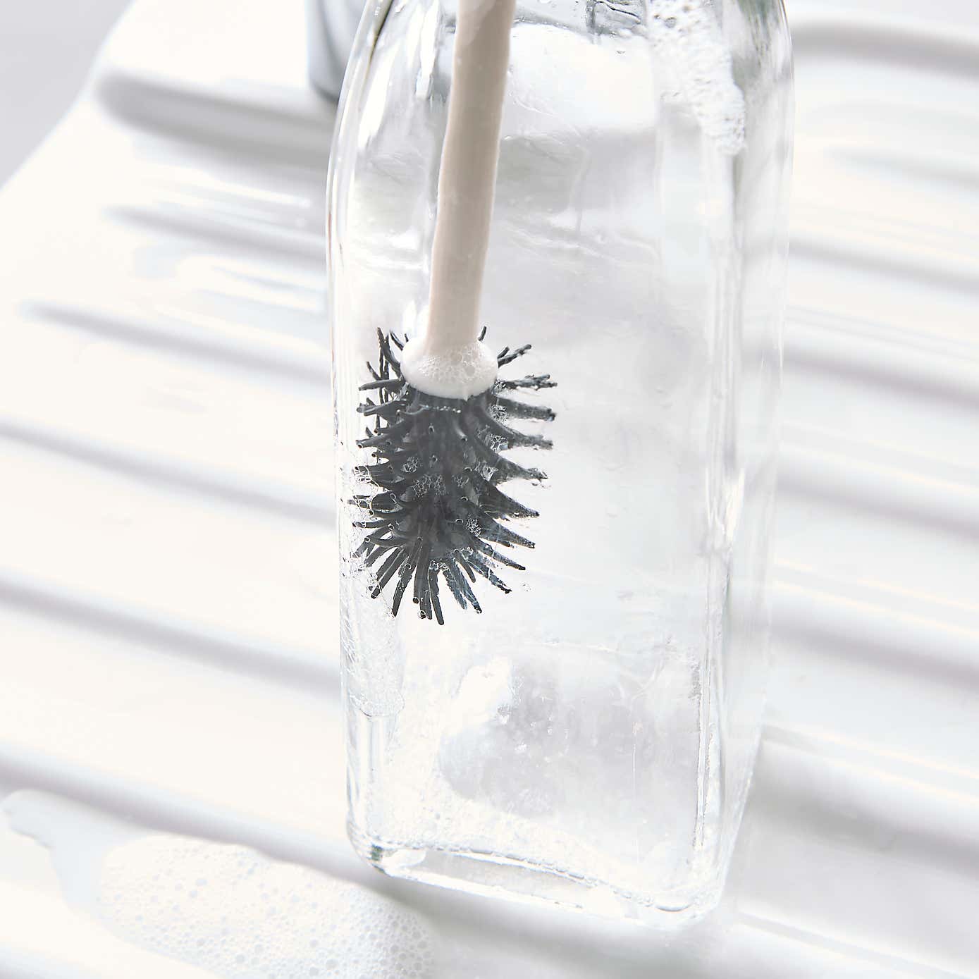 Long Handle Silicone Bottle Brush