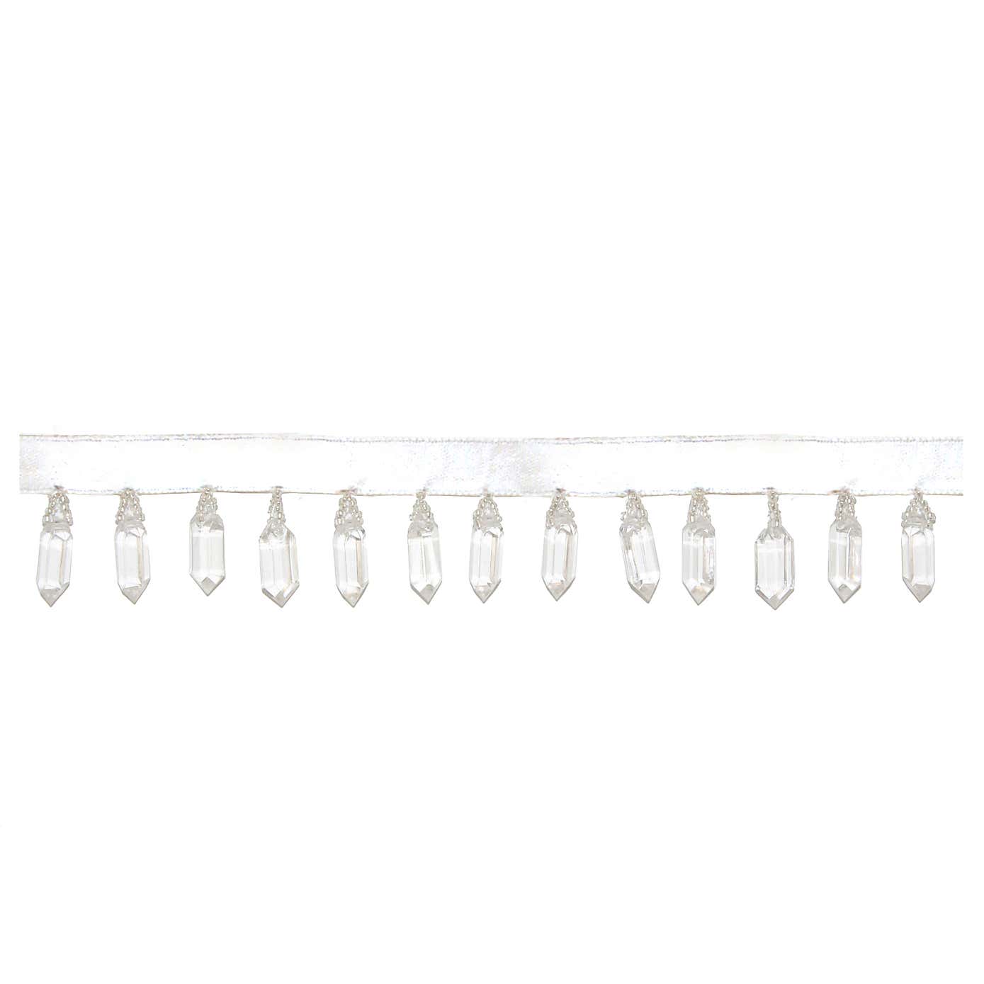Beaded Fringe Clear Trim 10m Bundle