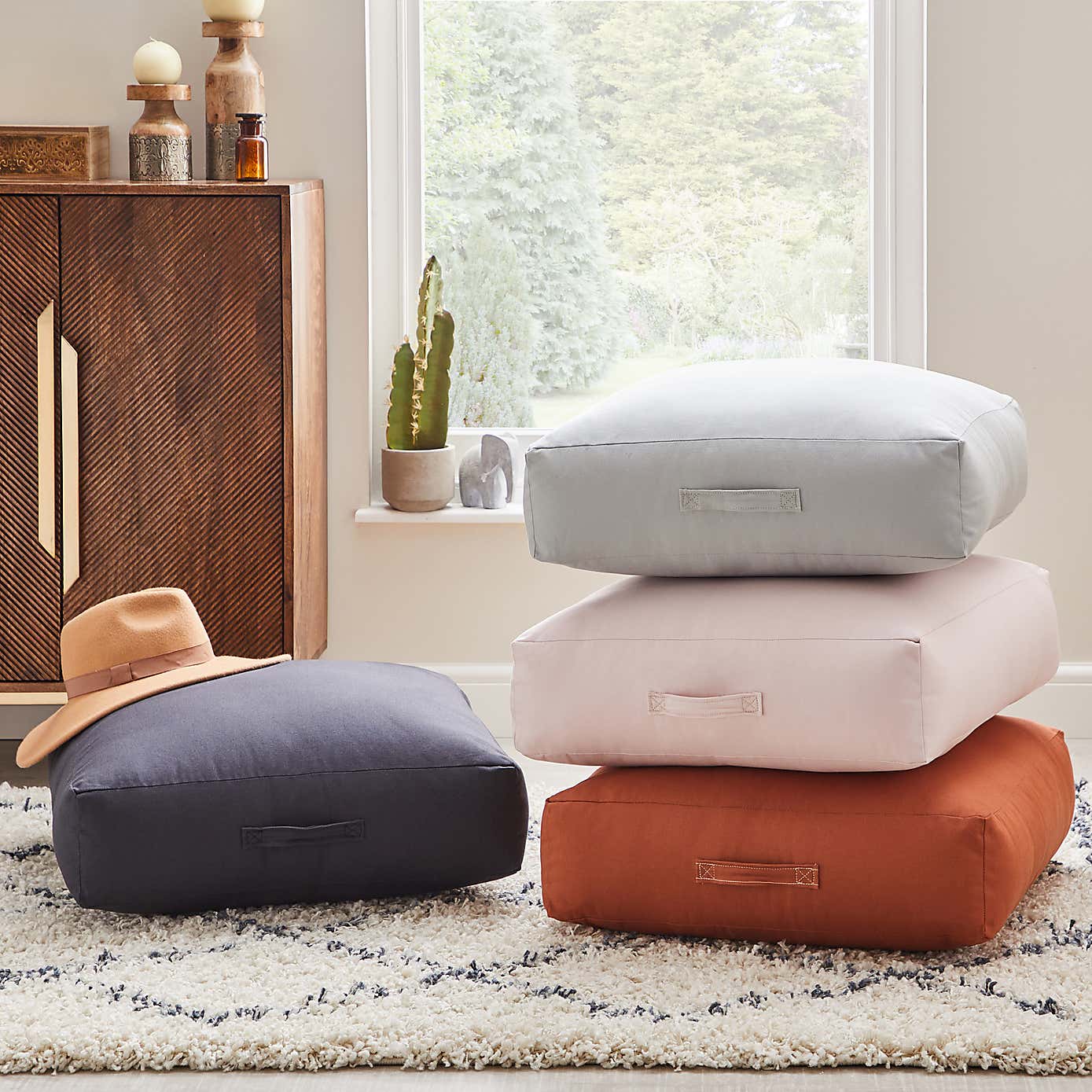 Cotton Blush Floor Cushion