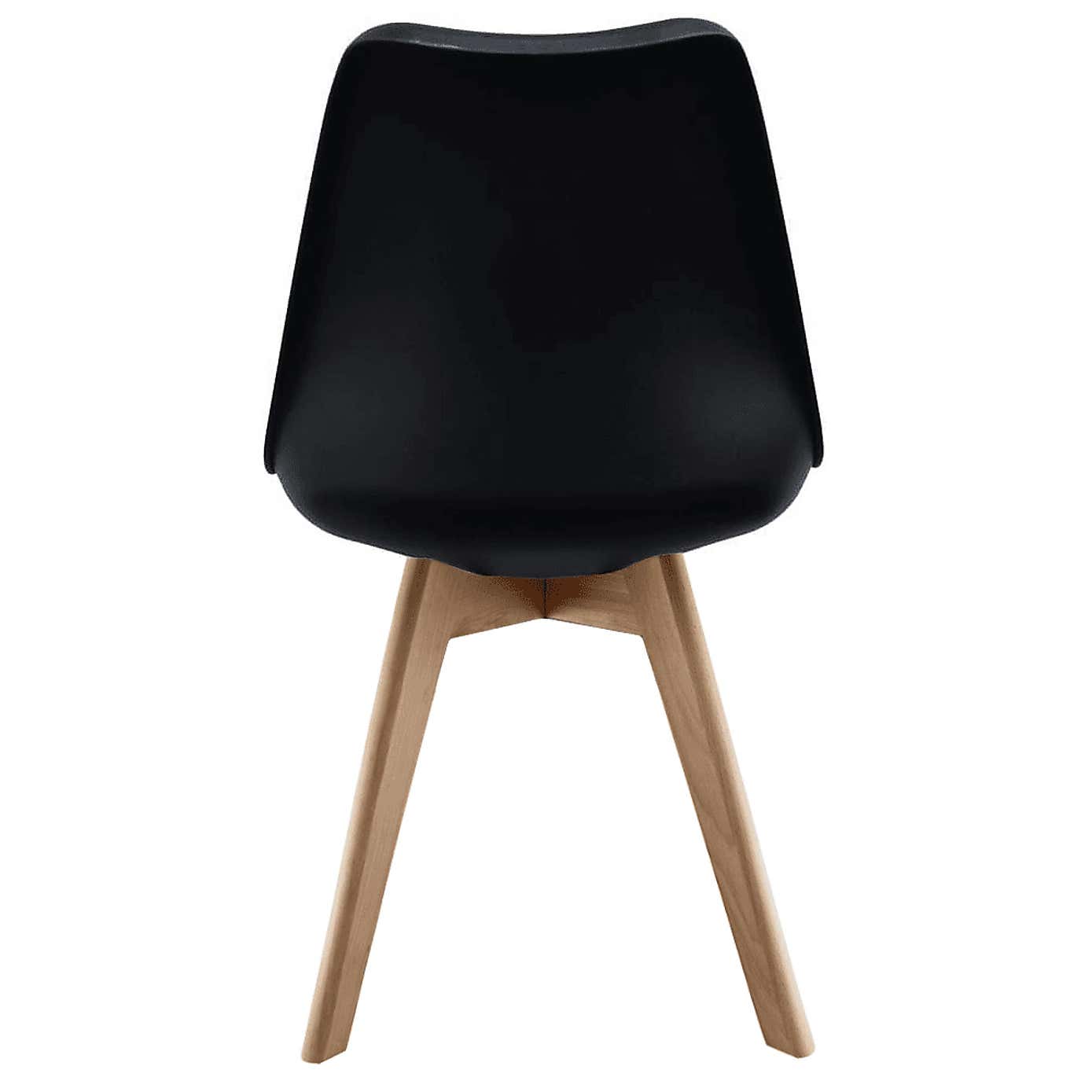 Fusion Living Soho Plastic Dining Chair with Squared Legs
