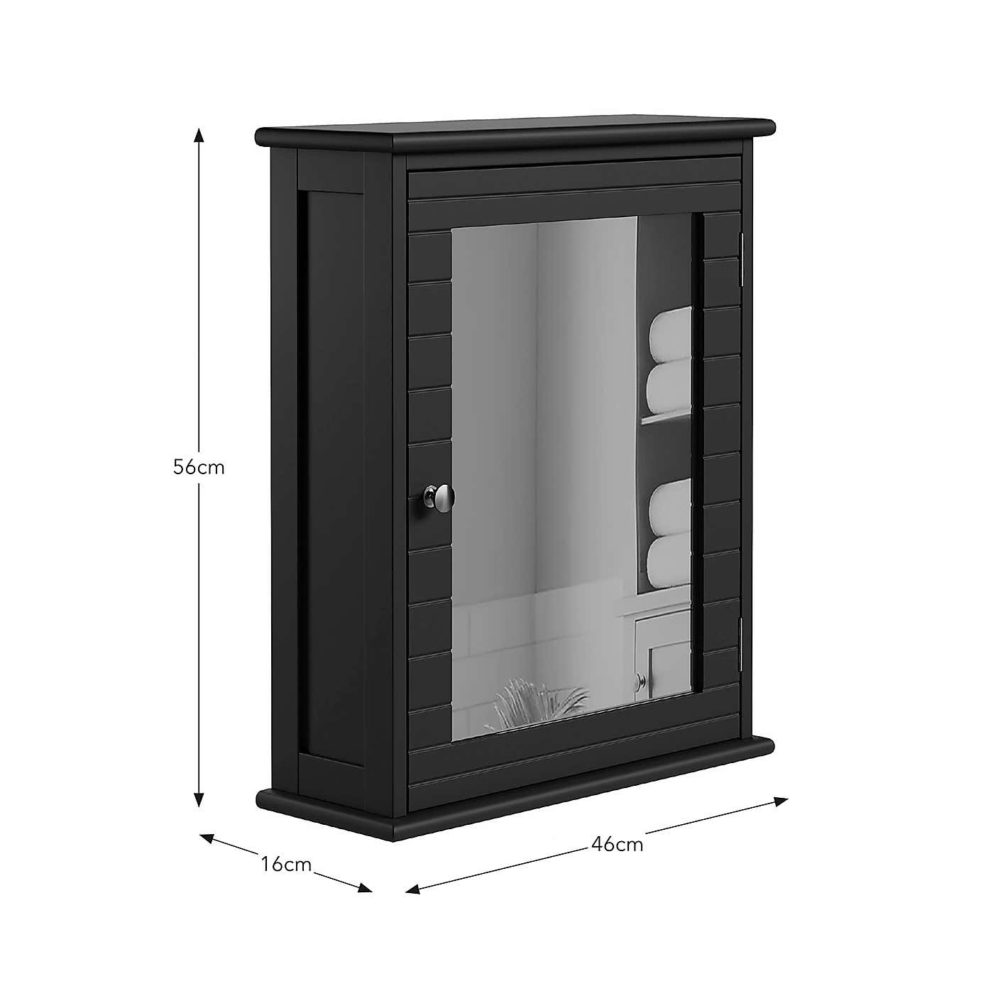 Nautical Mirror Cabinet with Nickel Handle