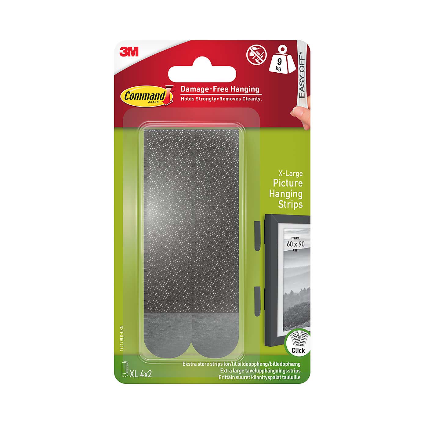 Set of 4 Command XL Picture Hanging Strips