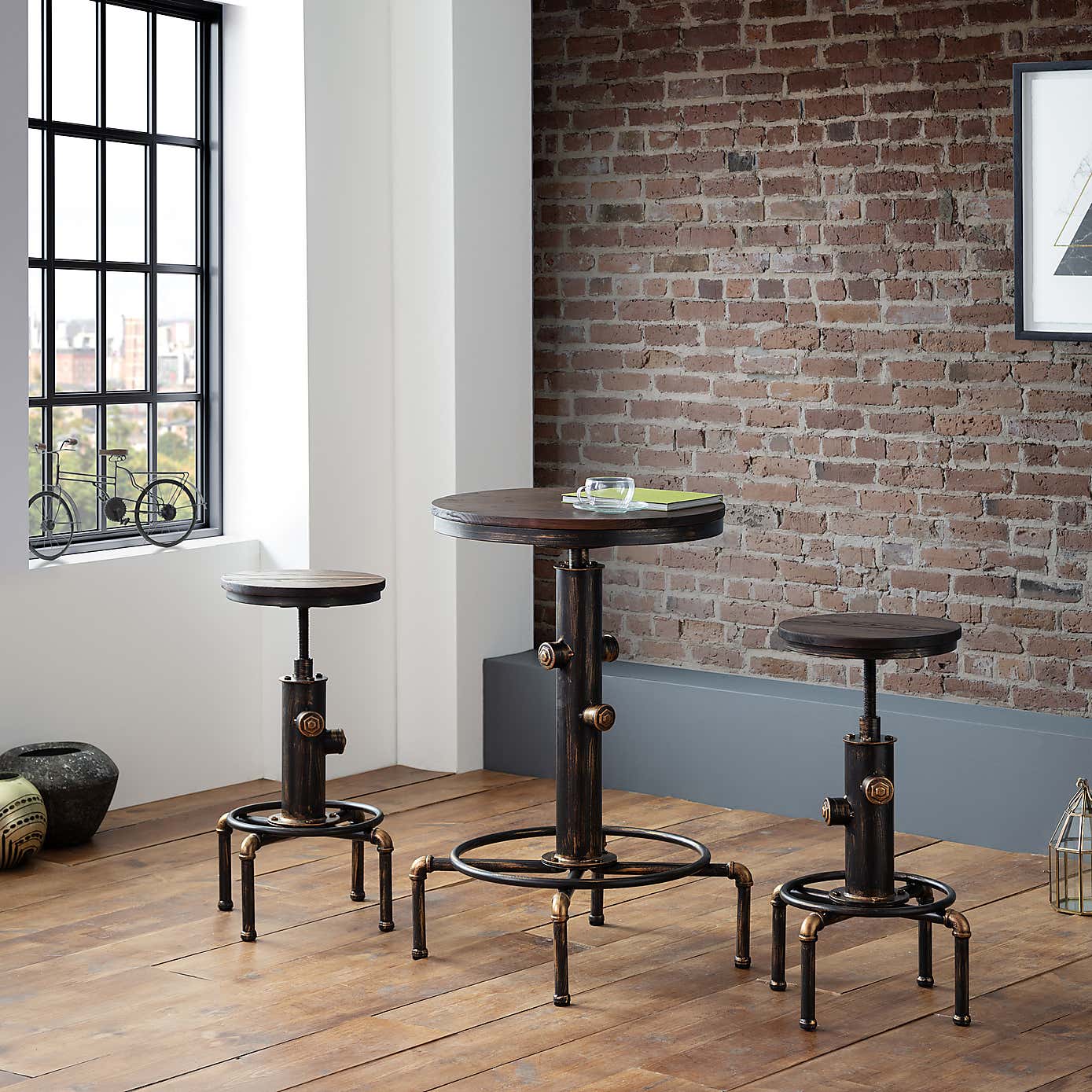 Rockport Pipework Bar Stool