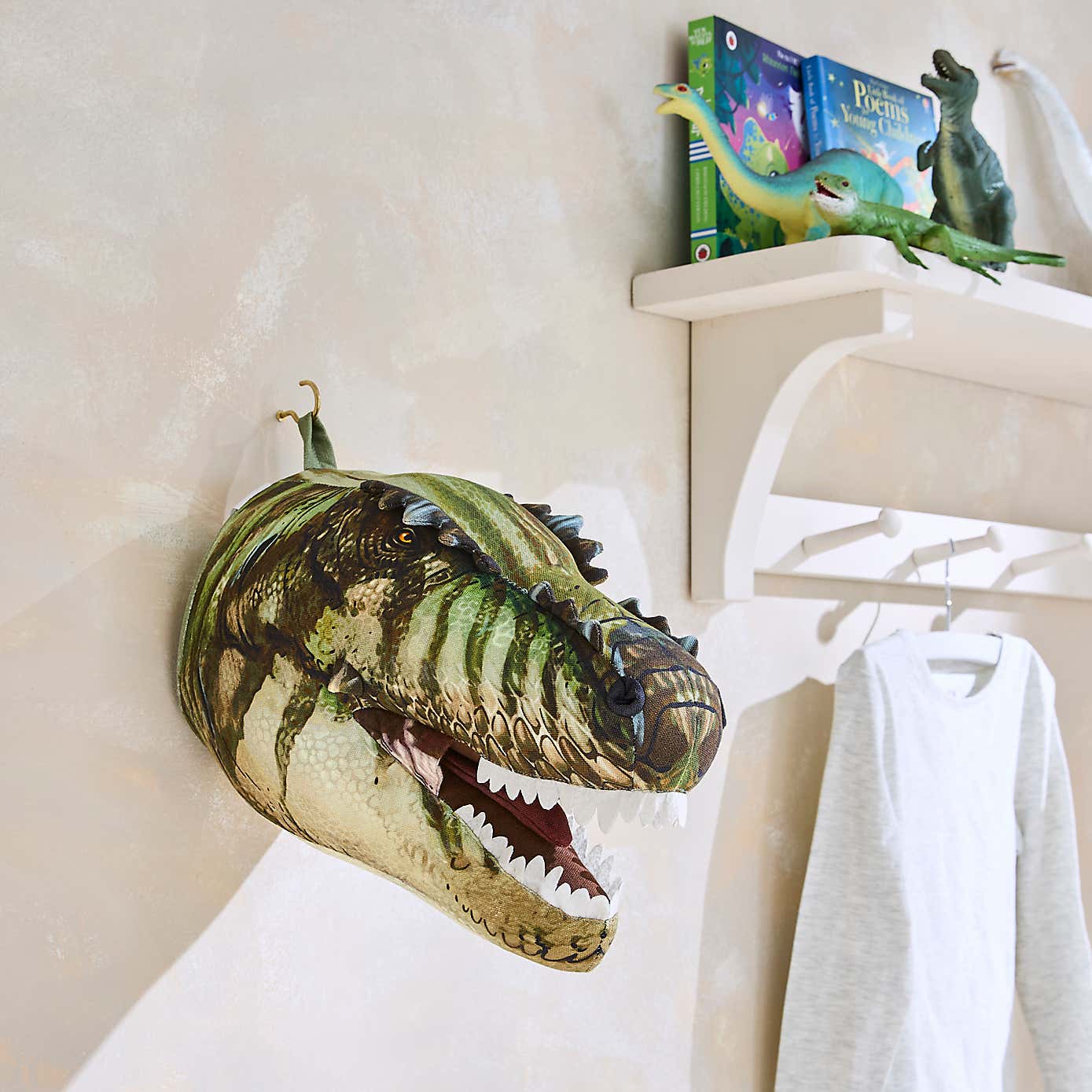 T-Rex Dinosaur Wall Head