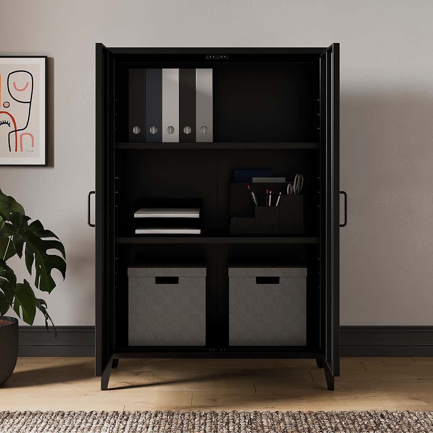 Helga Metal Tall Sideboard