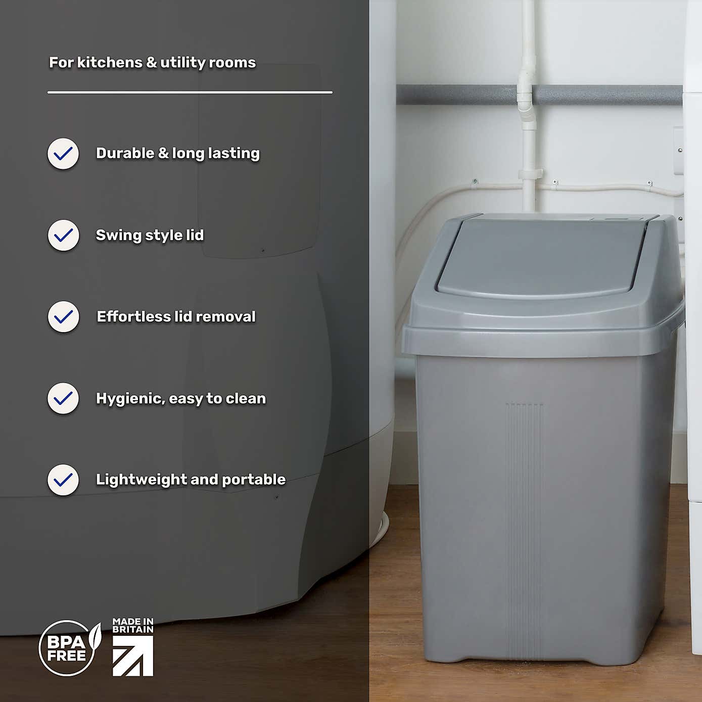 Wham Casa 50L Swing Bin