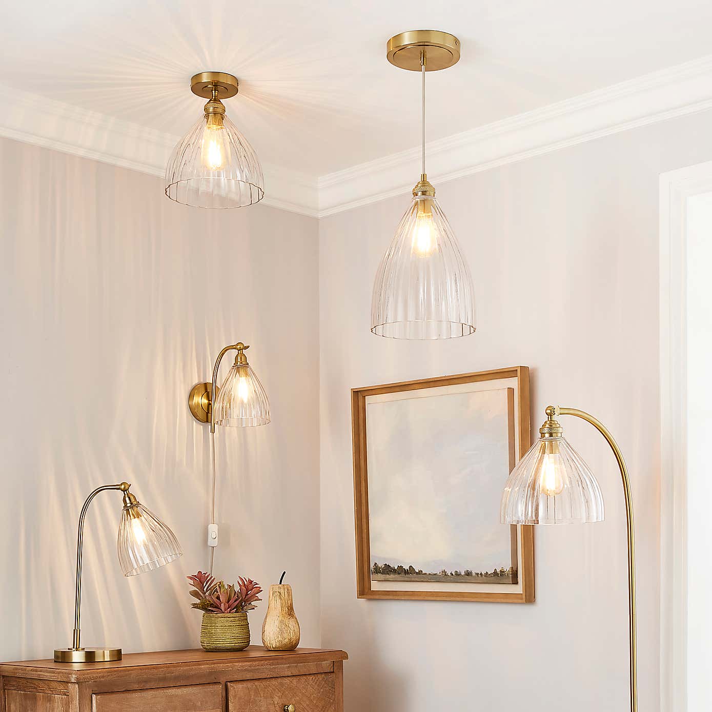 Churchgate Allexton Flush Ceiling Fitting