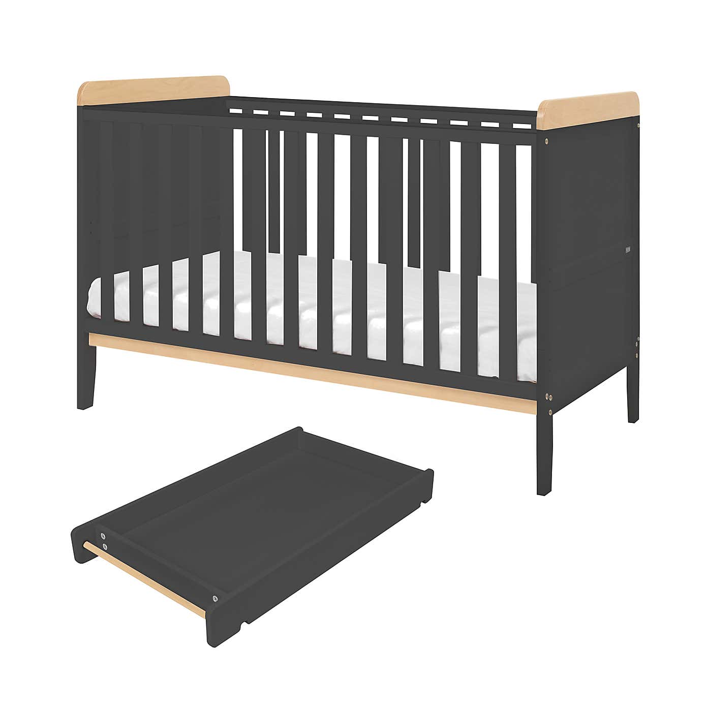 Tutti Bambini Rio Cot Bed with Cot Top Changer and Mattress