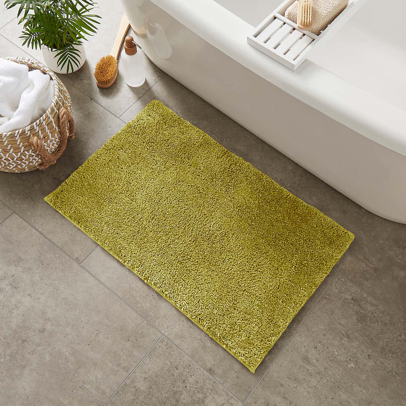 Ultimate 100% Recycled Polyester Anti Bacterial Bath Mat