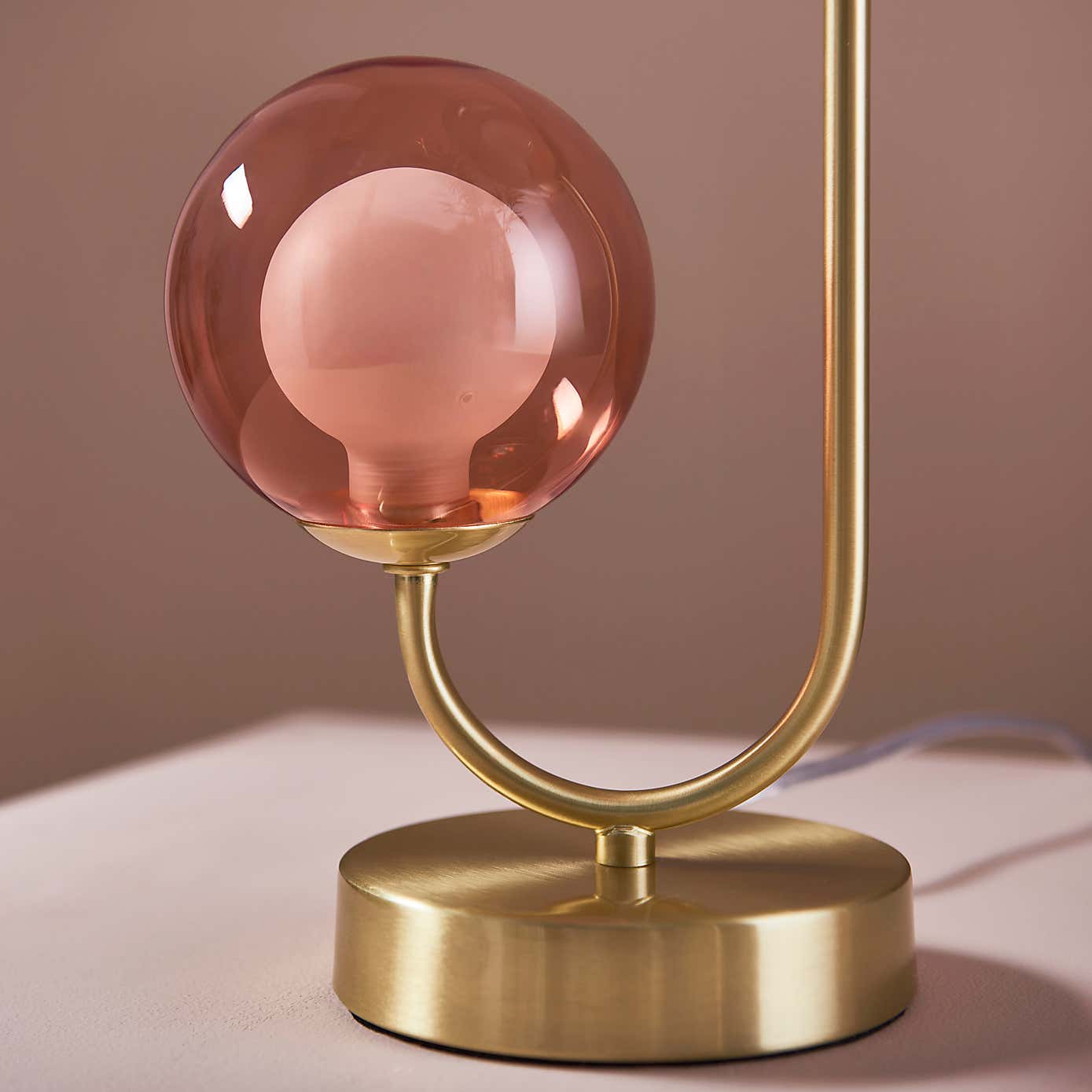 Eliza 2 Light Glass Table Lamp