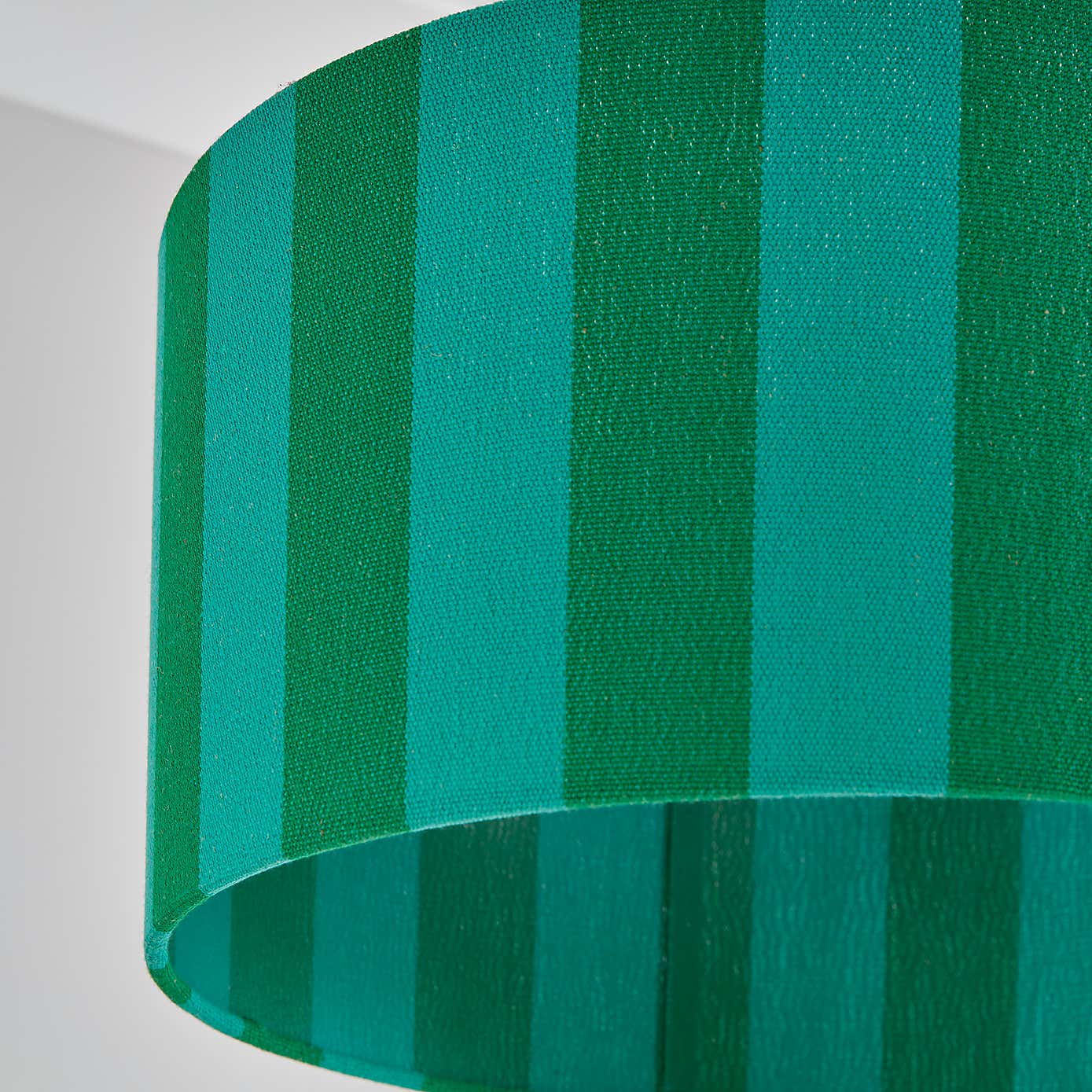 Beatrice Stripe Shallow Drum Lamp Shade