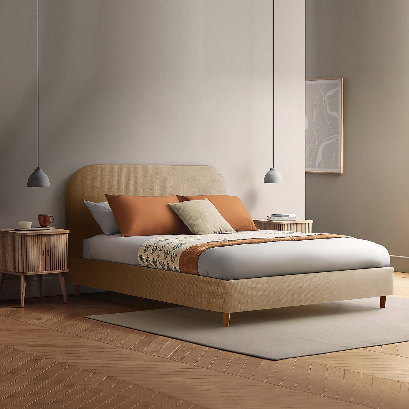 Silentnight Fara Bed Frame, Woven