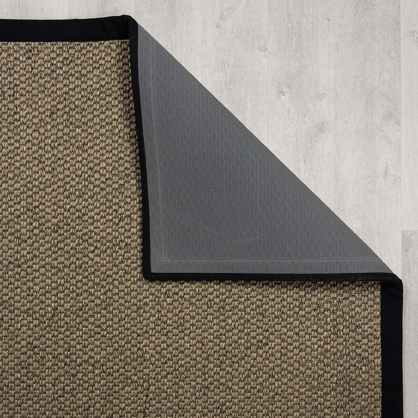 Sisal Look Washable Border Stair Runner