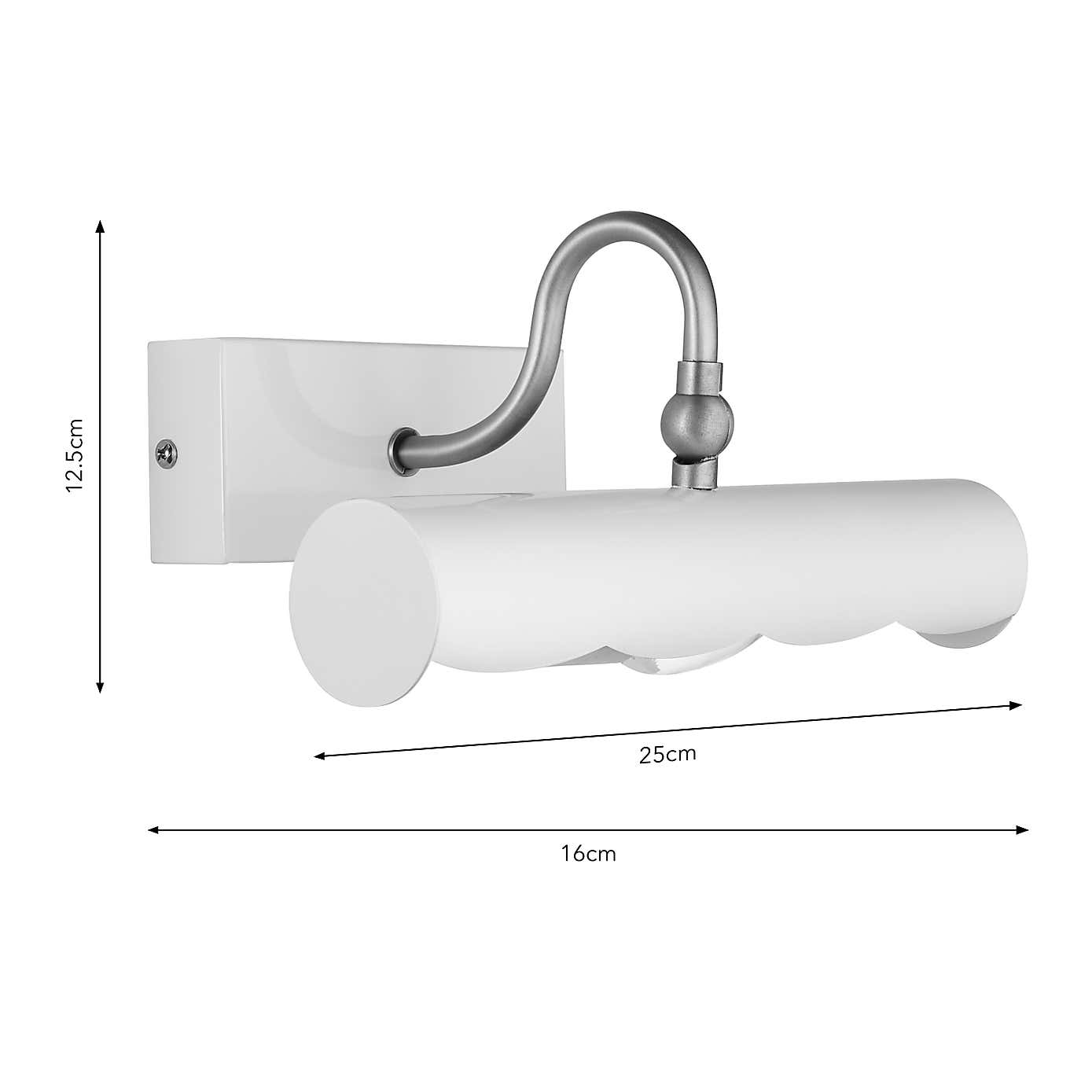 Remi Scalloped Adjustable Picture Wall Light