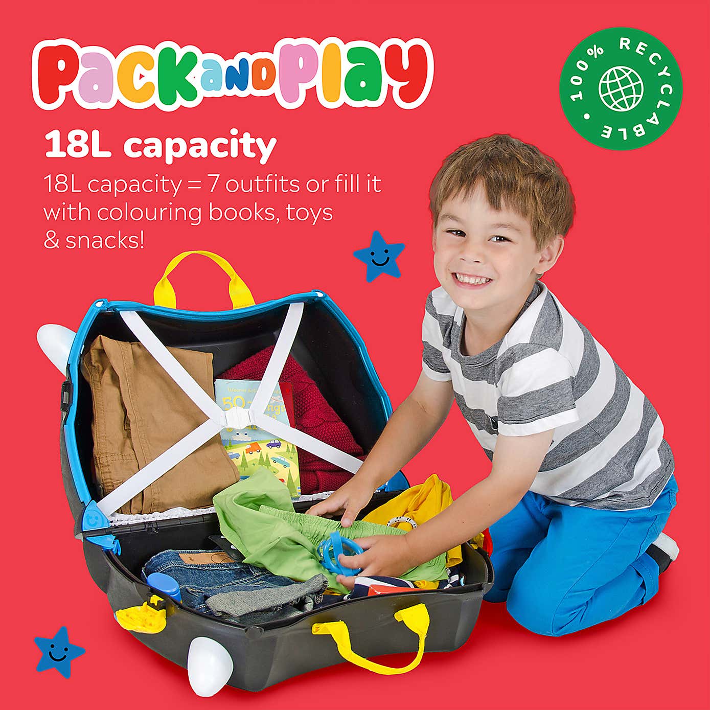 Trunki Pedro the Pirate Ride On Suitcase