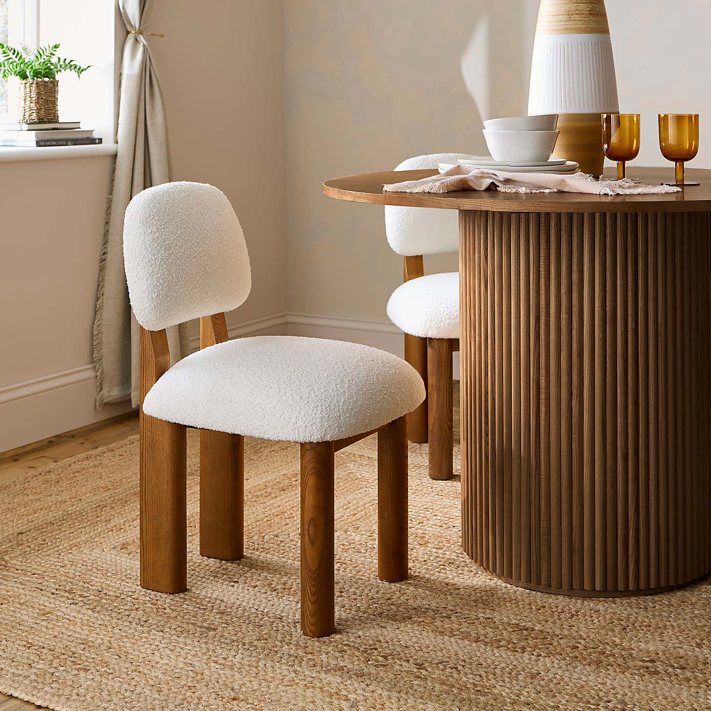 Adelita Boucle Dining Chair