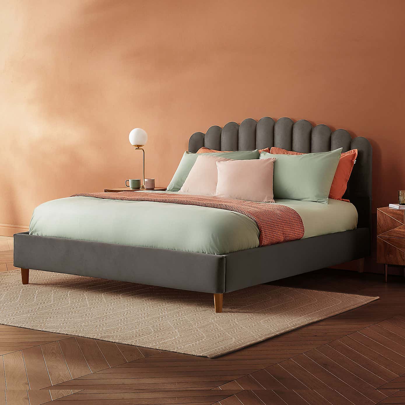 Silentnight Oriana Bed Frame, Velvet