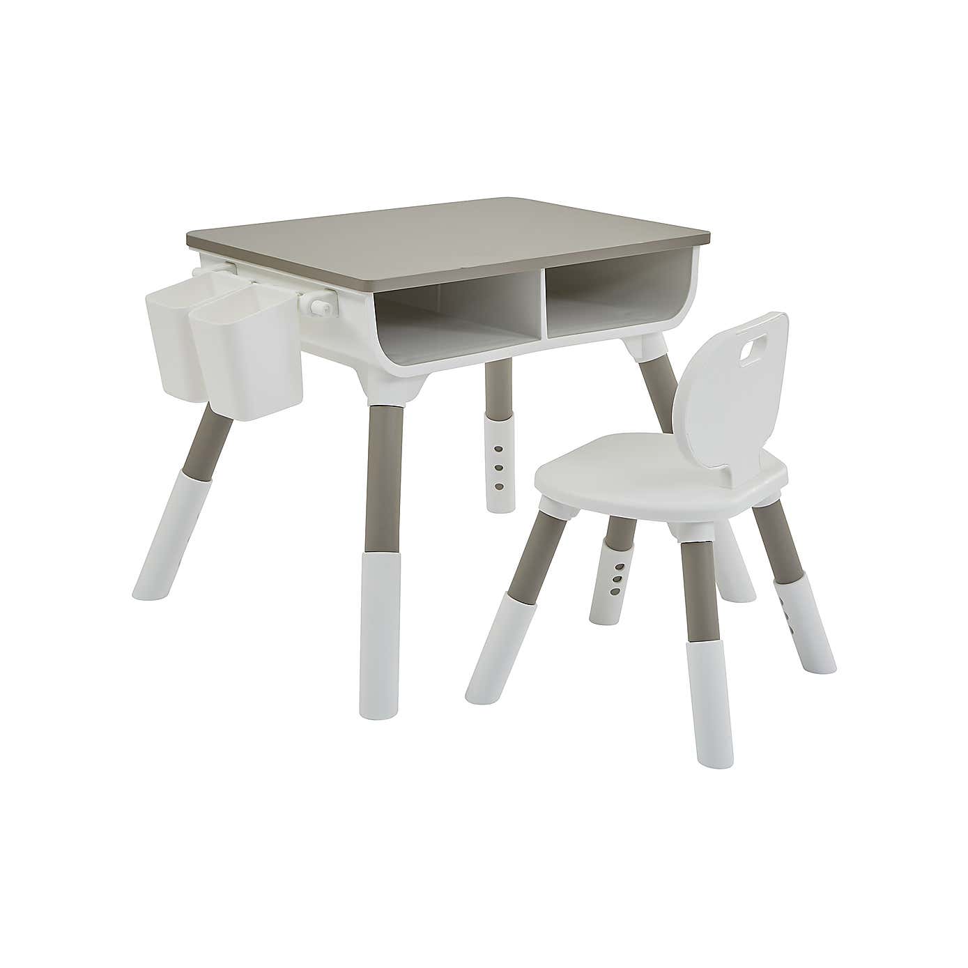 Liberty House Kids Height Adjustable Table And One Chair Set