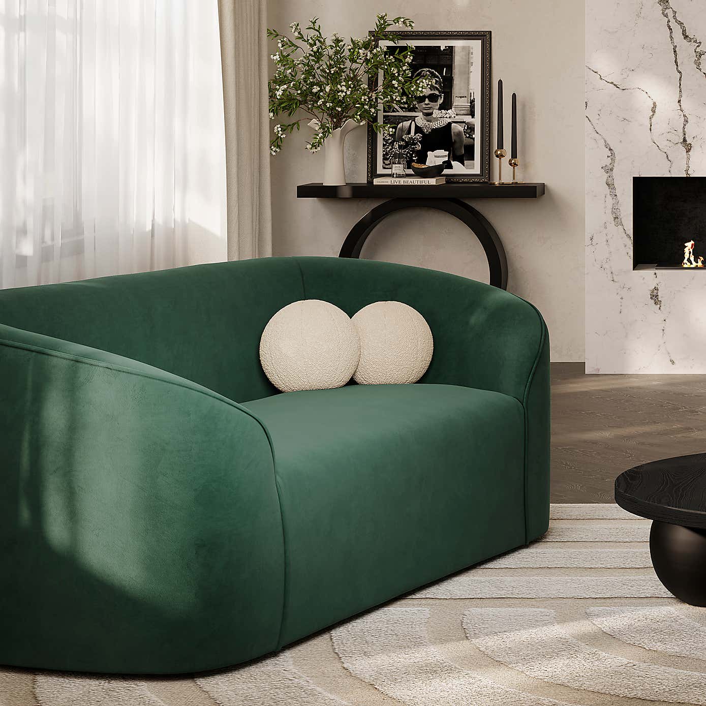 Zuma Velvet 2 Seater Sofa