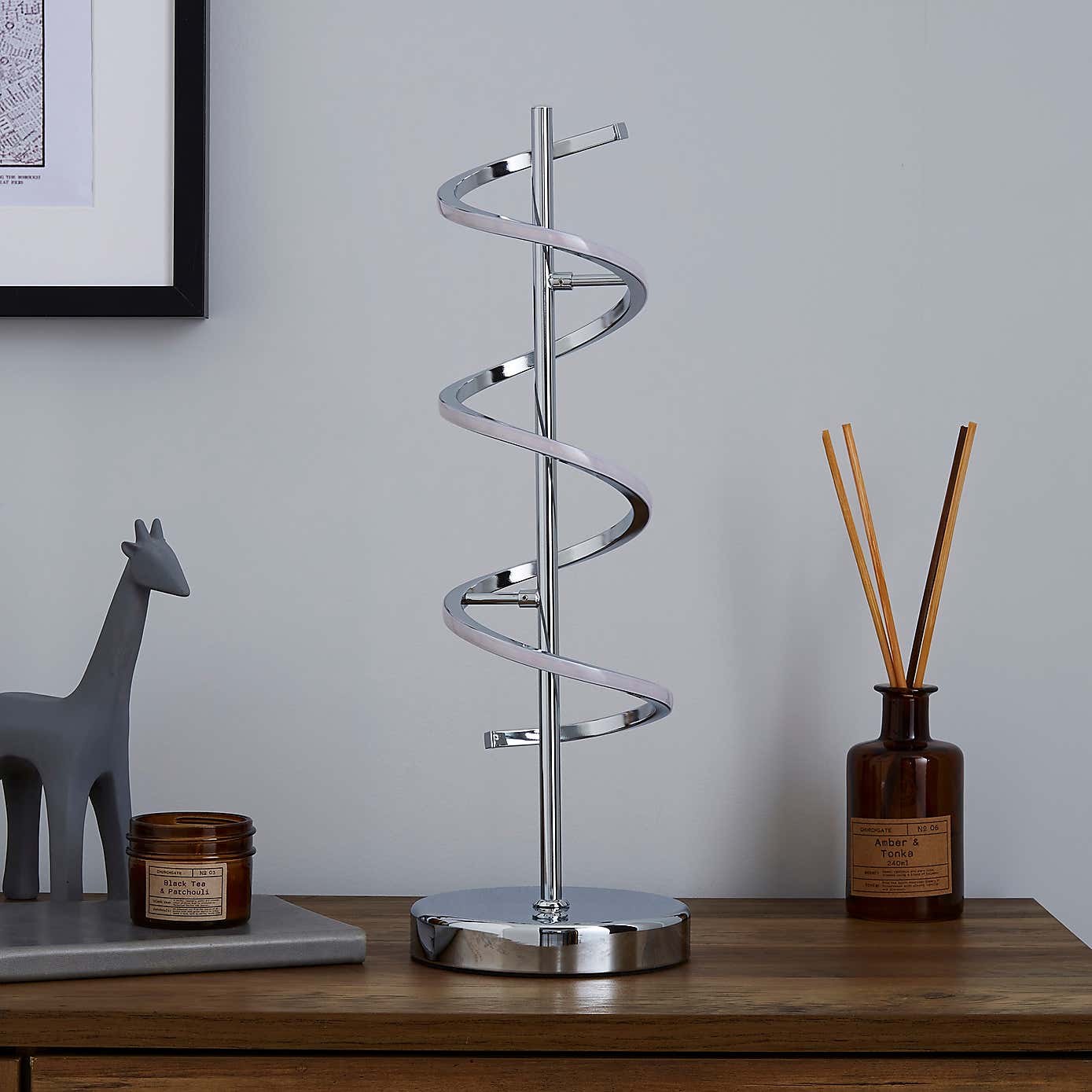 Apollo Integrated LED Chrome Touch Table Lamp