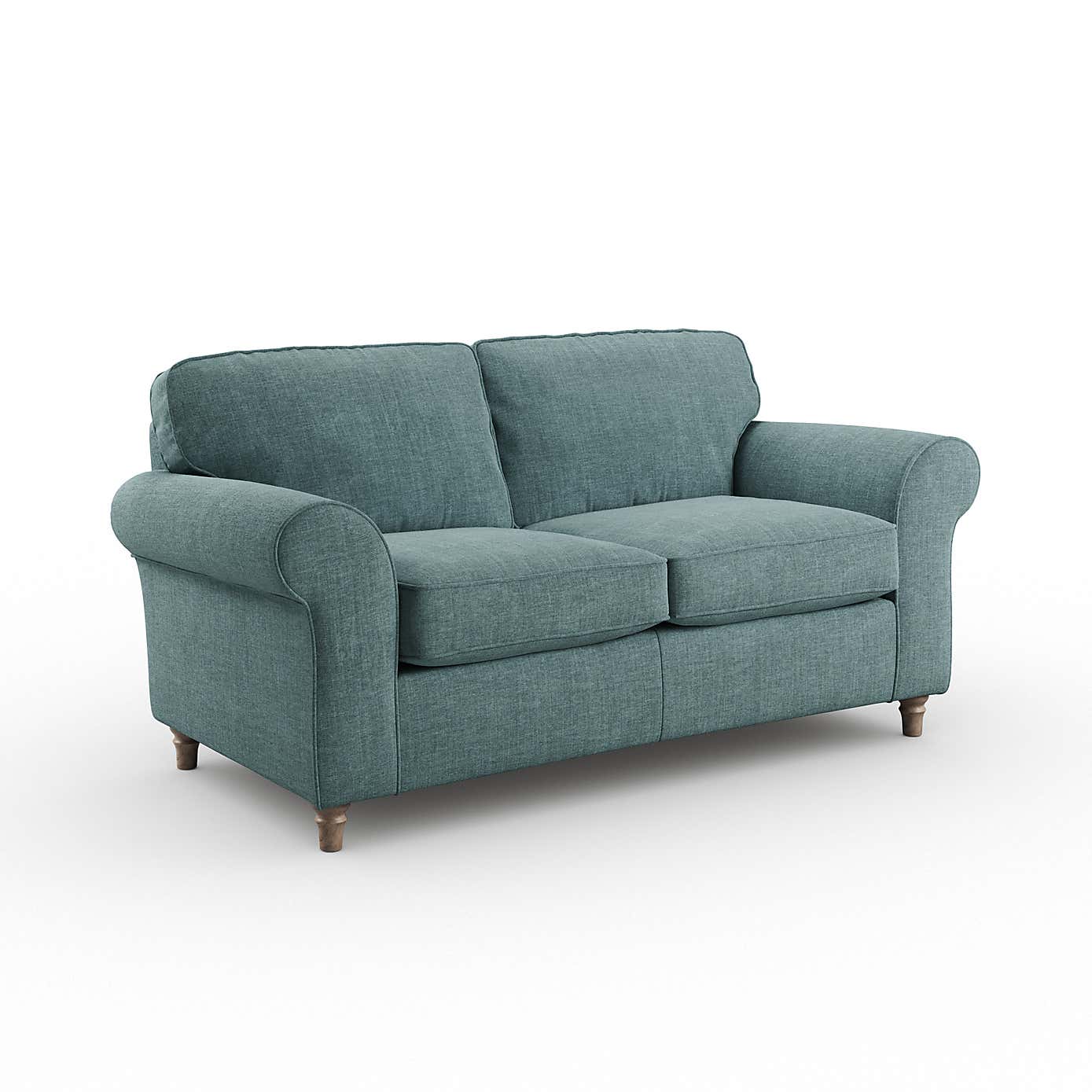 Flori 2 Seater Sofa, Tonal Plush Chenille