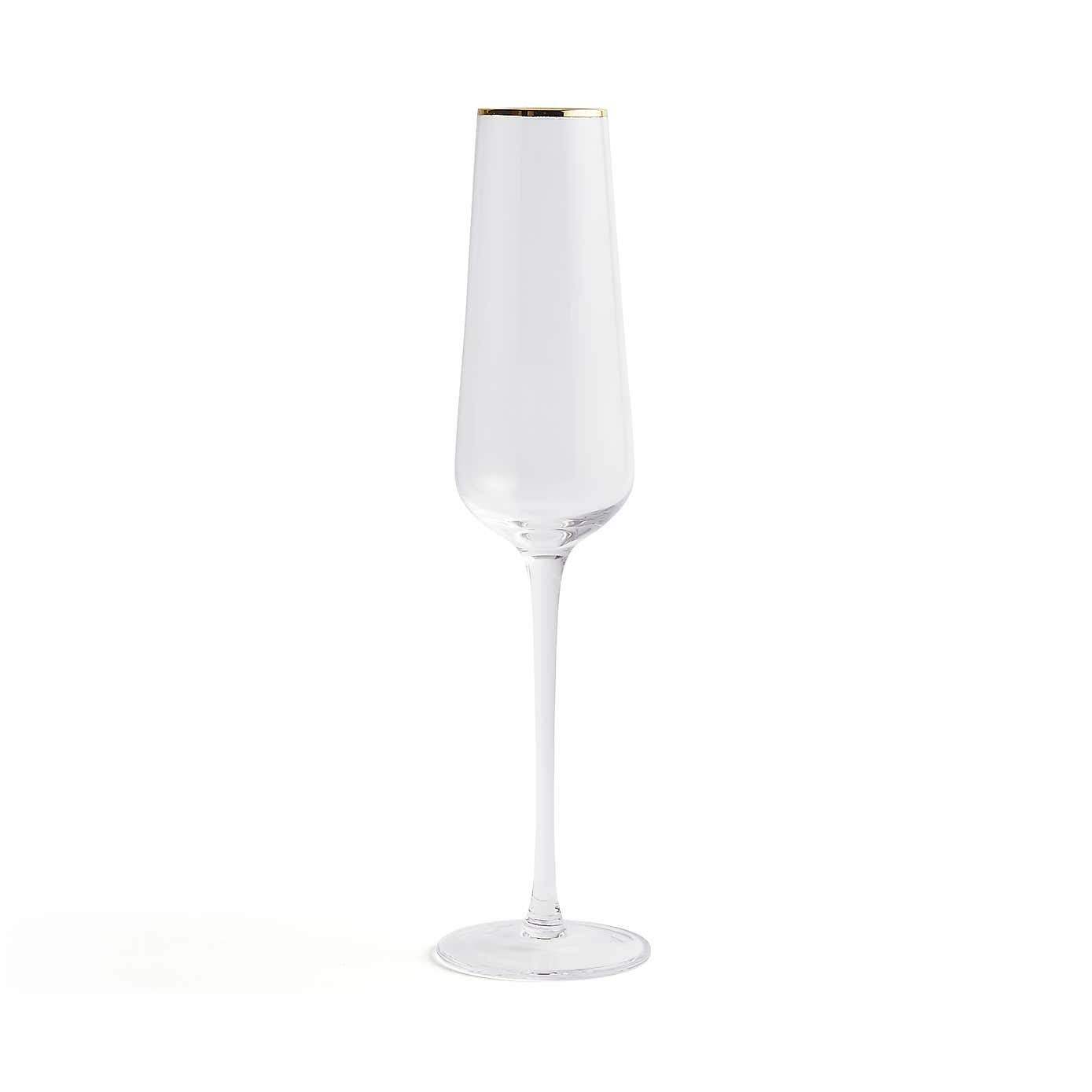 Gold Band Champagne Flute