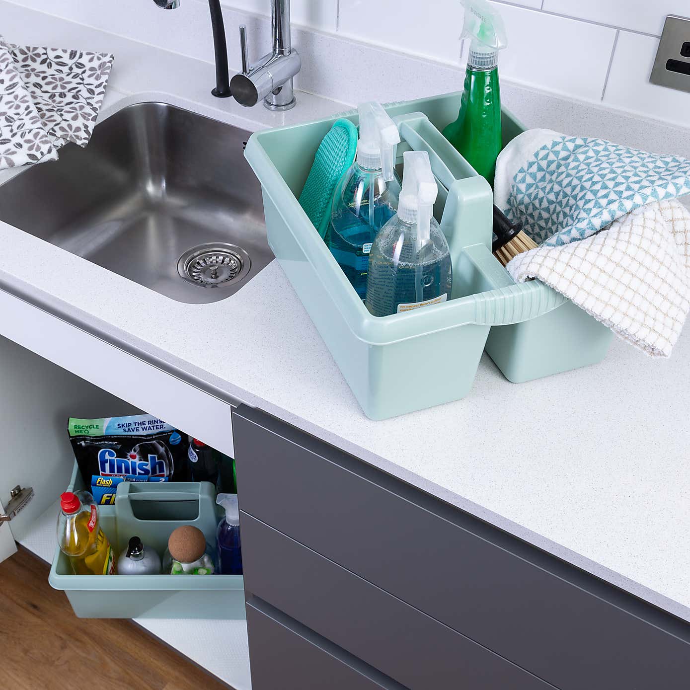 Wham Casa Set of 2 Kitchen Organisers