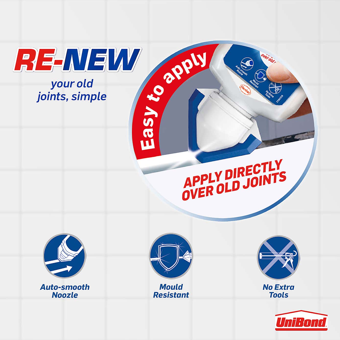 UniBond Re-new Silicone Sealant 80ml